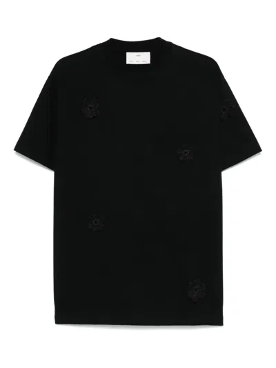 SONG FOR THE MUTE DAISY-APPLIQUÉ T-SHIRT