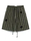 Song For The Mute Daisy Bermuda Shorts In Green