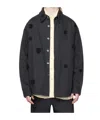 Song For The Mute Black Daisy Jacket In Gray