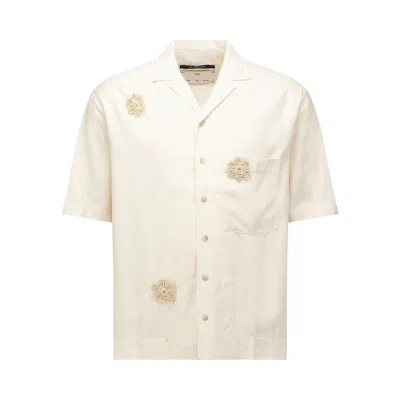 Pre-owned Song For The Mute Daisy Short-sleeve Box Shirt 'white' | Men's Size 50