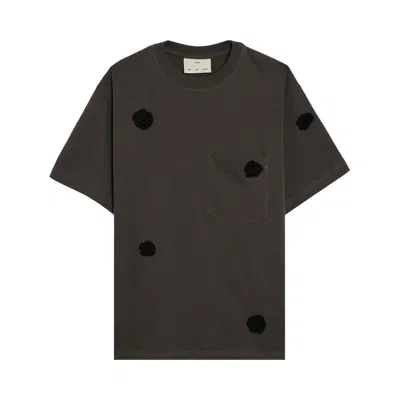 Pre-owned Song For The Mute Daisy Standard Tee 'washed Black' | Men's Size 52