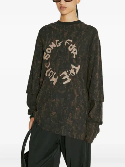 SONG FOR THE MUTE DISTRESSED-LOGO T-SHIRT