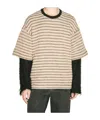 Song For The Mute Double-layered Sleeves Sweater