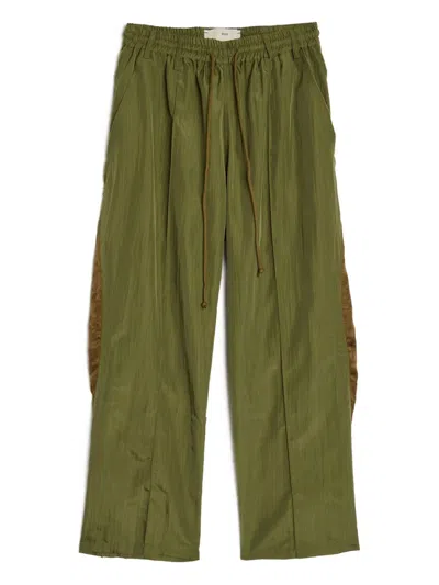 Song For The Mute Drawstring Relaxed Trousers In Green