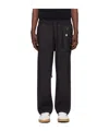 Song For The Mute Elastic Drawstring Casual Pants In Black
