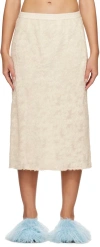 Song For The Mute Elastic Waist Skirt In White