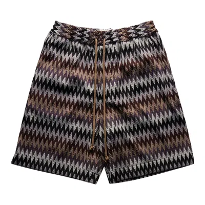 Pre-owned Song For The Mute Elasticated Shorts 'brown' | Men's Size 50