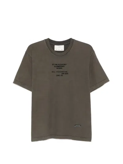 Song For The Mute Embroidered T-shirt In Brown