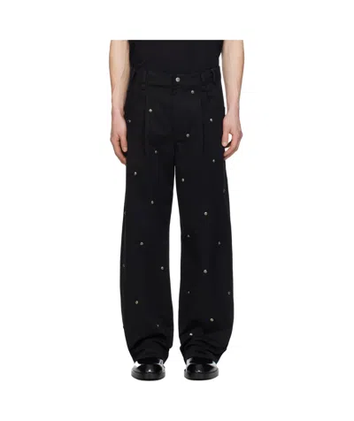Song For The Mute Five-pocket Denim Trousers In Black