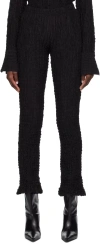 Song For The Mute Flared Casual Pants In Black
