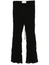 Song For The Mute Floral-lace Trousers In Black