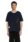 Song For The Mute Flower Raglan S/s Tee In Black