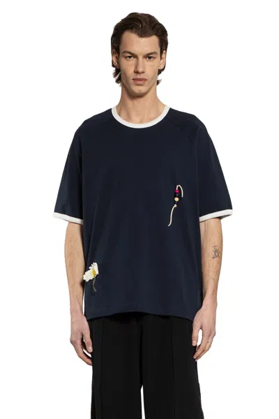 Song For The Mute Flower Raglan S/s Tee In Black