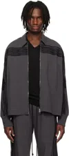 Song For The Mute Zip-up Casual Jacket In Black