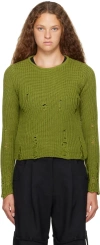 Song For The Mute Crew Neck Sweater In Green