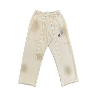 Pre-owned Song For The Mute Gym Track Pant 'beige' | Tan | Men's Size M