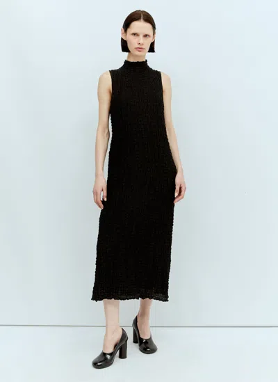 Song For The Mute High Neck Midi Dress In Black