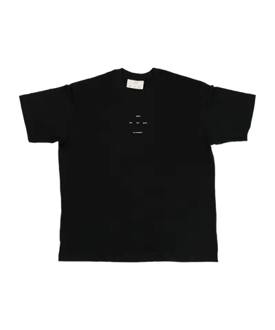 Song For The Mute Item O-neck Short-sleeved T-shirt In Black