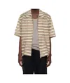 Shop Song For The Mute Jacquard Striped Shirt