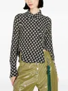 Song For The Mute Lace Twisted Shirt In Schwarz