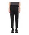 Song For The Mute Lanyard Belt Loop Casual Pants In Black