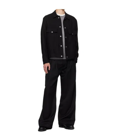 Song For The Mute Lapel Casual Jacket In Black