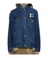 Song For The Mute Ssense Exclusive Blue Oversized Denim Jacket In Blue