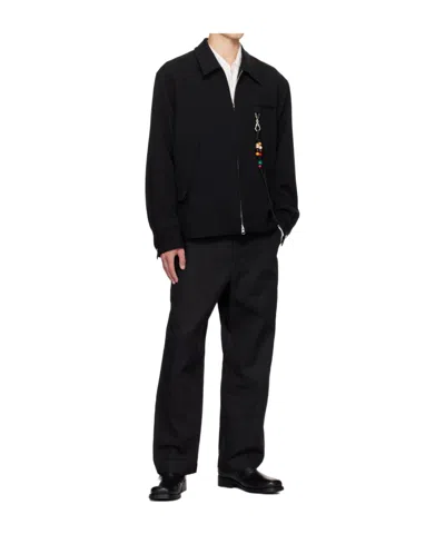Song For The Mute Lapel Jacket In Black