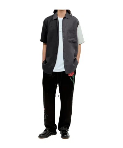 Song For The Mute Lapel Shirt In Black