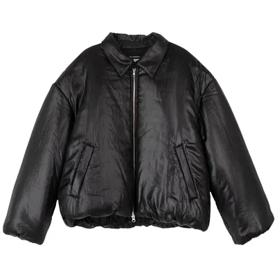 Pre-owned Song For The Mute Liquid Puffer Jacket 'black' | Men's Size 2