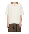 Song For The Mute Logo Button Down Shirt In White