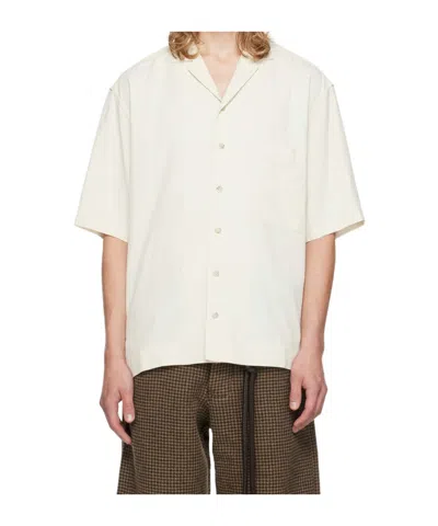 Song For The Mute Logo Button Down Shirt In White