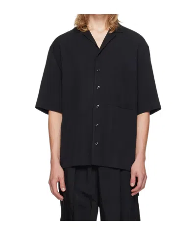 Song For The Mute Logo Button Down Shirt In Black