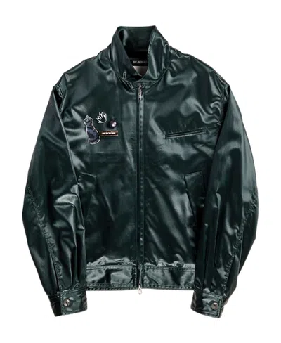 Song For The Mute Logo High-necked Casual Jacket In Black