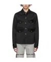 Song For The Mute Logo Lapel Long-sleeved Casual Jacket In Black