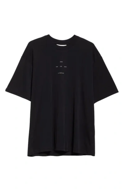 SONG FOR THE MUTE SONG FOR THE MUTE LOGO OVERSIZE COTTON GRAPHIC T-SHIRT