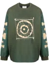 Song For The Mute Logo-print Long-sleeved Sweatshirt In Grün