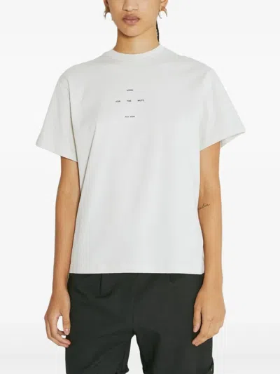 Song For The Mute Logo-print T-shirt In Weiss