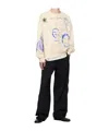 Song For The Mute Beige Sketchbook Relaxed Sweatshirt In Neutral