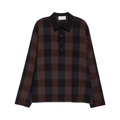 Pre-owned Song For The Mute Long-sleeve Polo 'black' | Men's Size 50