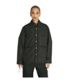 Song For The Mute Padded Cocoon Jacket In Black