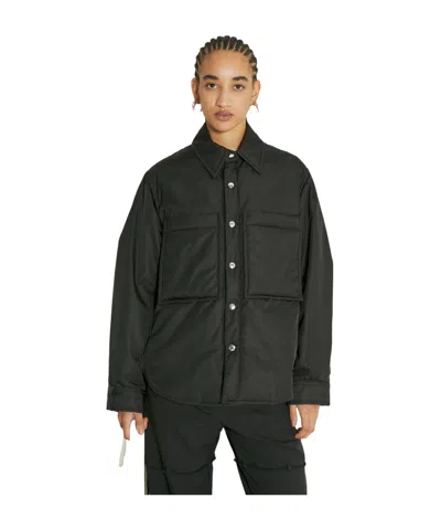 Song For The Mute Padded Cocoon Jacket In Black