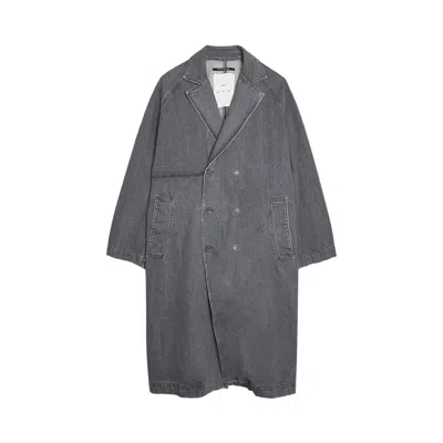 Pre-owned Song For The Mute Long Trench Coat 'grey' | Men's Size 48