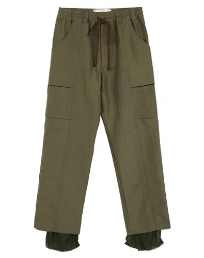 Song For The Mute Man Pants Military Green Size 34 Nylon, Cotton, Polyester