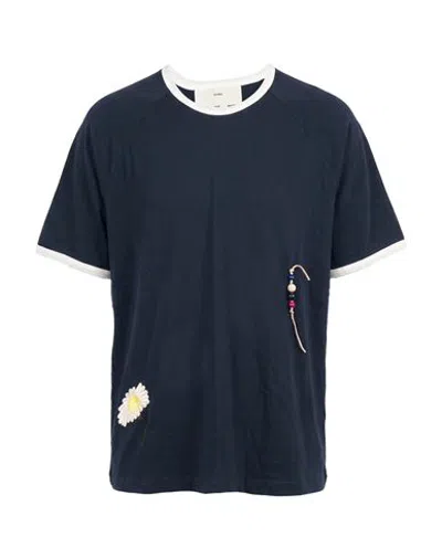 Song For The Mute Man T-shirt Navy Size 40 Cotton In Blue