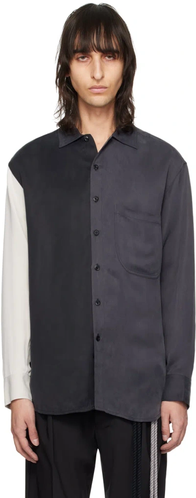 SONG FOR THE MUTE MULTICOLOR PANELED SHIRT
