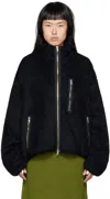 Song For The Mute Navy Painted Jacket In Midnight