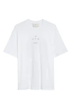 Song For The Mute Oversize Logo Graphic T-shirt In White