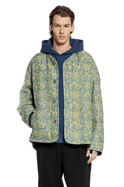 Song For The Mute Oversized Liner Jacket In Green