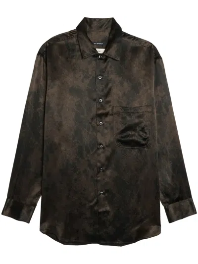 Song For The Mute Oversized Shirt In Brown